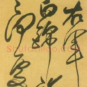 清代 傅山草书《草书右军大醉七言诗轴》