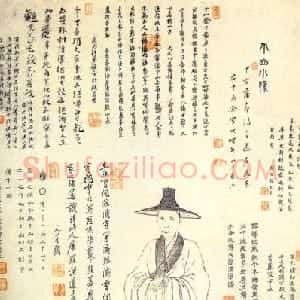 清代 朱耷(八大山人)行书《自题画像》