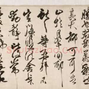 清代 傅山草书《临大令帖》
