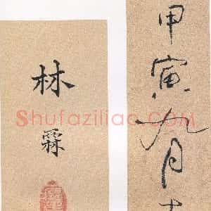 近现代 林散之行书《自作诗附寄杨啸翁二律并书》