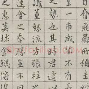 现代 沙孟海 楷书《洪绍修家传册》毛笔书法楷书作品图片欣赏
