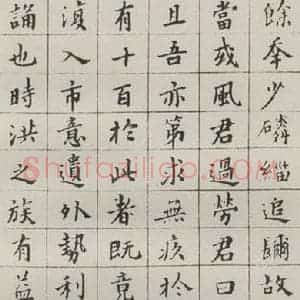 现代 沙孟海 楷书《洪绍修家传册》毛笔书法楷书作品图片欣赏