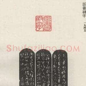 现代 沙孟海 篆书《臣书刷字》毛笔书法篆书作品图片欣赏