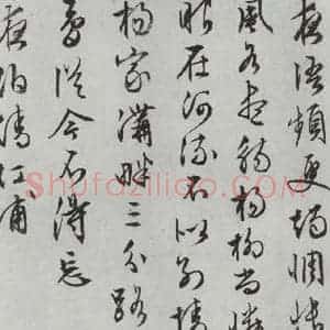 明代 文征明 行书《白书记行诗之六》毛笔书法行书作品图片欣赏
