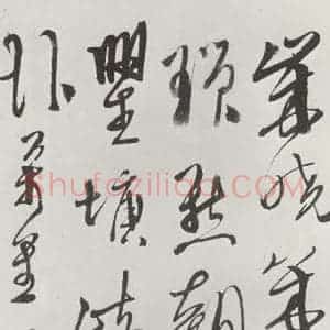 明代 徐谓 草书《徐渭书杜甫秋兴八首墨迹之十三》毛笔书法草书作品图片欣赏
