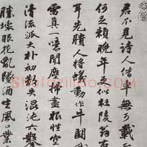 宋代 苏轼 行书《次韵秦太虚见戏耳聋诗之一》毛笔书法行书作品图片欣赏
