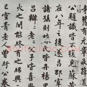 唐代 怀素 草书《怀素书自叙题跋 之九》毛笔书法草书作品图片欣赏