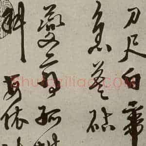 明代 徐渭 草书《秋兴八首(第二开)》毛笔书法草书作品图片欣赏