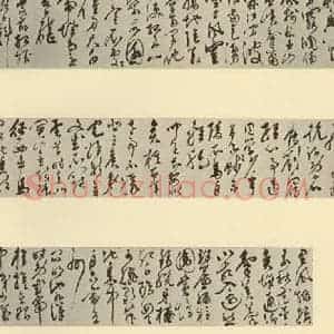 明代 陈淳 草书《秋兴八首》毛笔书法草书作品图片欣赏