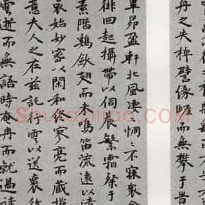 明代 祝允明 行书《陶渊明闲情赋 之四》毛笔书法行书作品图片欣赏