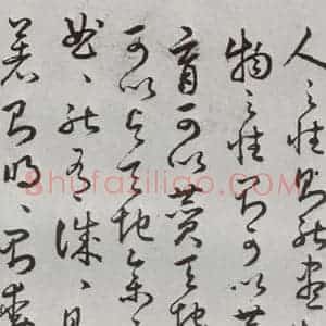 明代 豊道生 草书《古本中庸 (下)之四》毛笔书法草书作品图片欣赏