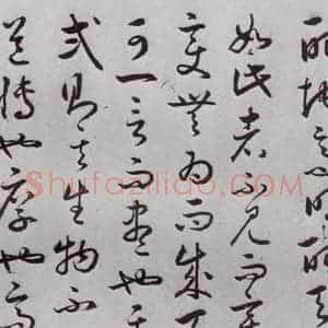 明代 豊道生 草书《古本中庸 (下)之八》毛笔书法草书作品图片欣赏