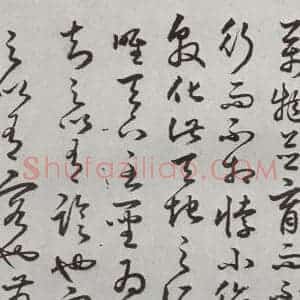 明代 豊道生 草书《古本中庸 (下)之十九》毛笔书法草书作品图片欣赏