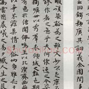 明代 祝允明 行书《陶渊明闲情赋 之》毛笔书法行书作品图片欣赏