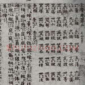 唐代 吴彩鸾 楷书《唐韵 之二十九》毛笔书法楷书作品图片欣赏