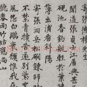 宋代 张雨 楷书《宋元墨宝 张雨(1-2)》毛笔书法楷书作品图片欣赏