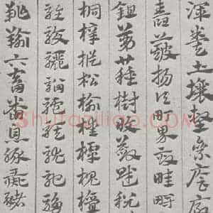 宋代 赵孟頫 草书《急就章 (14)》毛笔书法草书作品图片欣赏