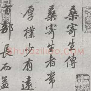 明代 董其昌 行书《元明书翰(24)桑寄生传 (1)》毛笔书法行书作品图片欣赏