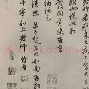元代 赵孟頫 行书《赵氏一门法书之二十四》毛笔书法行书作品图片欣赏