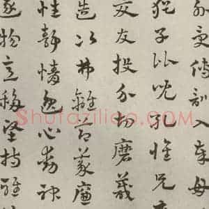 元代 赵雍 草书《草书千文之六》毛笔书法草书作品图片欣赏