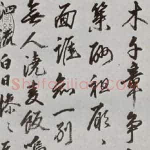 明代 豊坊 行书《元明书翰(45)秣陵七歌⑶》毛笔书法行书作品图片欣赏