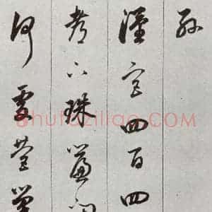 明代 董其昌 草书《元明书翰(56)诗⑿》毛笔书法草书作品图片欣赏