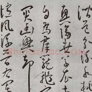 明代 王宠 草书《杂诗之十》毛笔书法草书作品图片欣赏
