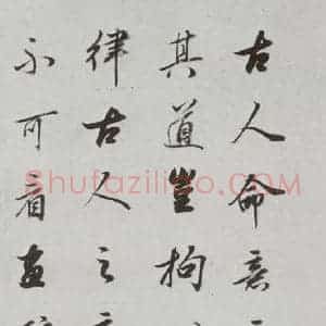 明代 董其昌 行书《论画 之五》毛笔书法行书作品图片欣赏