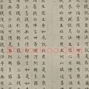 明代 文震孟 楷书《金刚般若波罗蜜经 (24)》毛笔书法楷书作品图片欣赏