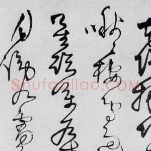清代 王铎 草书《王铎书岑参 王维 杜甫诸人诗九首(14)》毛笔书法草书作品图片欣赏