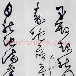 清代 王铎 草书《王铎书岑参 王维 杜甫诸人诗九首(17)》毛笔书法草书作品图片欣赏