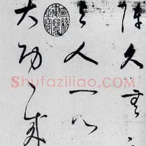 明代 董其昌 草书《董其昌书杜甫高都使骢马行(3)》毛笔书法草书作品图片欣赏