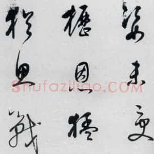 明代 董其昌 草书《董其昌书杜甫高都使骢马行(5)》毛笔书法草书作品图片欣赏