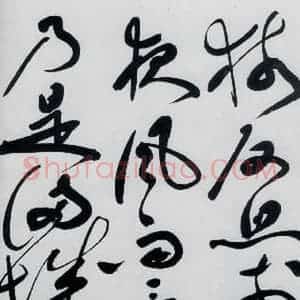 明代 祝允明 草书《祝允明书杜甫奉先刘少府新画山水障歌(9)》毛笔书法草书作品图片欣赏