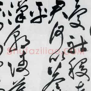 明代 祝允明 草书《祝允明书杜甫诸将五首(2)》毛笔书法草书作品图片欣赏
