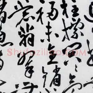 明代 祝允明 草书《祝允明书杜甫诸将五首(10)》毛笔书法草书作品图片欣赏