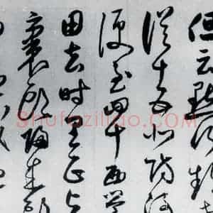 明代 丰坊 草书《丰坊书杜甫哀王孙等二首(11)》毛笔书法草书作品图片欣赏