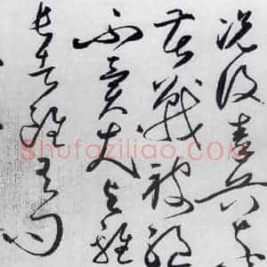 明代 丰坊 草书《丰坊书杜甫哀王孙等二首(14)》毛笔书法草书作品图片欣赏