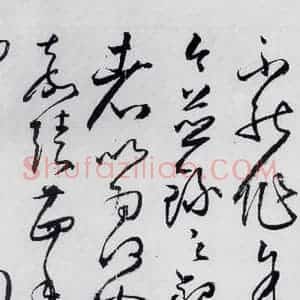 明代 丰坊 草书《丰坊书杜甫哀王孙等二首(21)》毛笔书法草书作品图片欣赏
