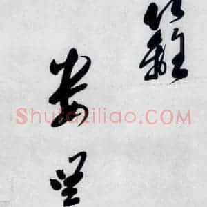 明代 娄监 草书《娄坚书韦应物 熊孺登 刘禹锡 卢仝诸人诗六首(18)》毛笔书法草书作品图片欣赏
