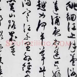 明代 陈淳 草书《陈淳书王勃 李白 王昌龄诸人采莲曲(6)》毛笔书法草书作品图片欣赏