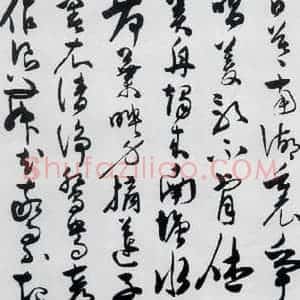 明代 陈淳 草书《陈淳书王勃 李白 王昌龄诸人采莲曲(13)》毛笔书法草书作品图片欣赏