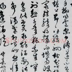 明代 胡正 草书《胡正书岑参 杜甫诗三首(3)》毛笔书法草书作品图片欣赏