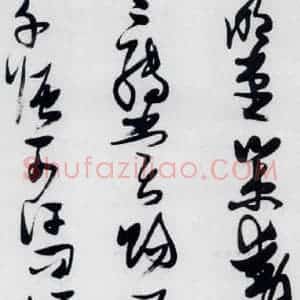 明代 张瑞图 草书《张瑞图书木兰诗(14)》毛笔书法草书作品图片欣赏