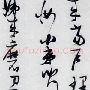 明代 张瑞图 草书《张瑞图书木兰诗(17)》毛笔书法草书作品图片欣赏