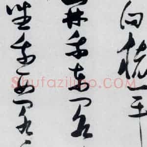 明代 张瑞图 草书《张瑞图书木兰诗(18)》毛笔书法草书作品图片欣赏