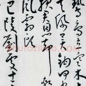 明代 王宠 草书《王宠书王昌龄郑县宿陶太公馆中赠冯六元二等十二首(25)》毛笔书法草书作品图片欣赏