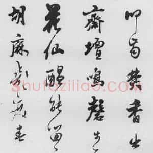 清代 查士标 草书《查士标书王昌龄诸人诗十首(8)》毛笔书法草书作品图片欣赏