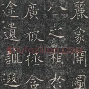 唐代 褚遂良 楷书《雁塔圣教序 之十一》毛笔书法楷书作品图片欣赏