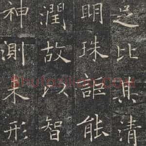 唐代 褚遂良 楷书《雁塔圣教序 之十五》毛笔书法楷书作品图片欣赏